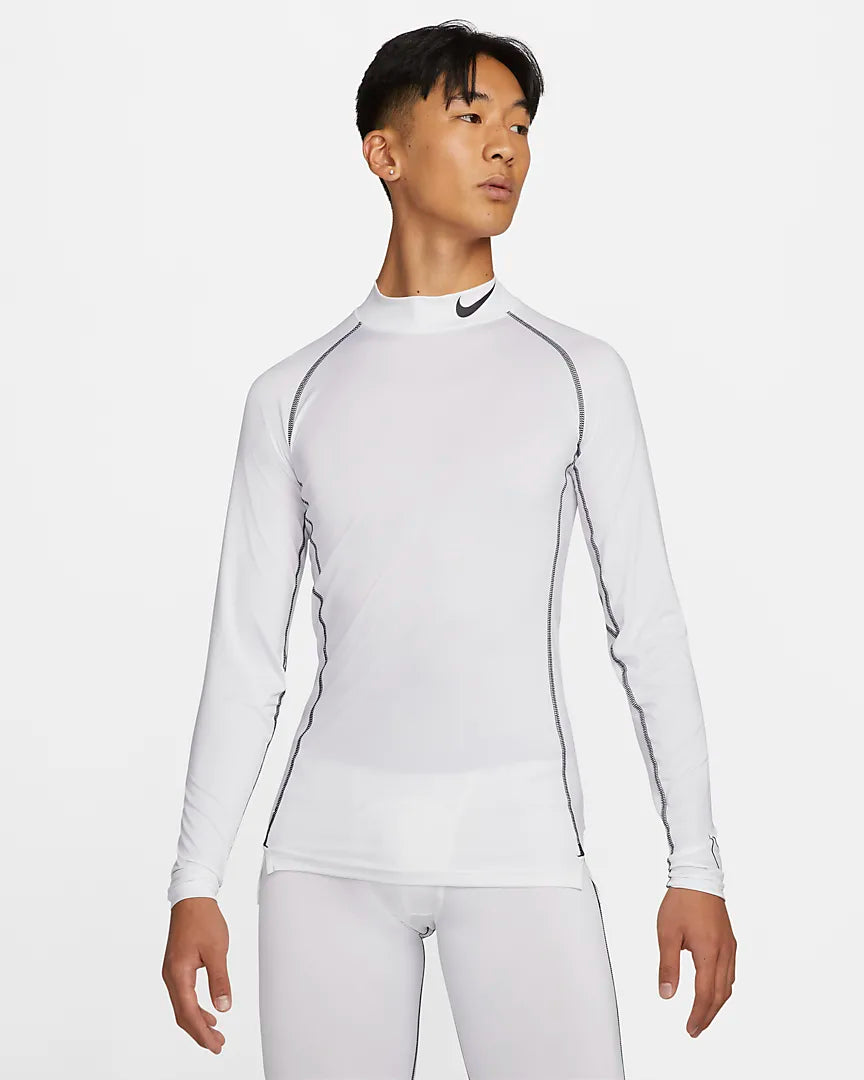Nike Pro Dri-FIT Men's Tight Fit Long-Sleeve Top 'White/Black'