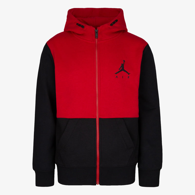 Kids Jumpman air fleece full zip / black -red