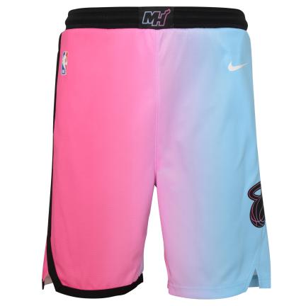 Nike City Edition Swingman Kids Short Miami Heat 'Pink/Blue'