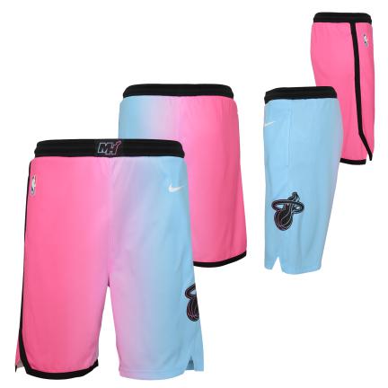 XYXYMM Miami Heat City Edition Shorts Outdoor Sports Men's Basketball Shorts  Breathable And Wearable Quick Dry Training Shorts with Zipper Pockets  (Color : Pink, Size : L) : : Fashion