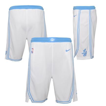 Nike City Edition Swingman Kids Short Los Angeles Lakers 'White/Blue'