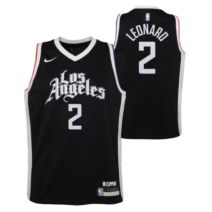 Nike City Edition Jersey Kids Los Angeles Clippers Kawhi Leonard 'Black'