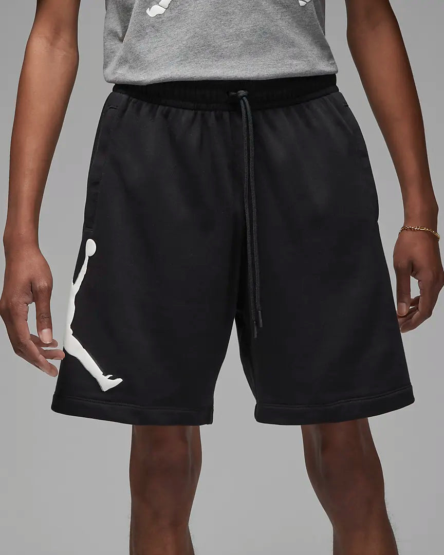 jordan fleece shorts black