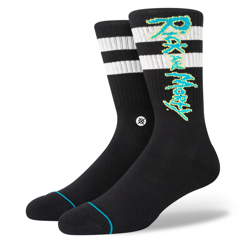 Stance Rick and Morty Crew Sock 'Black'