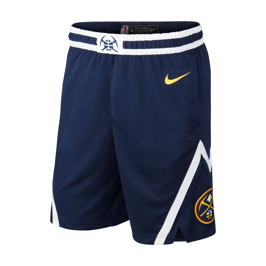 Denver Nuggets Icon Edition Men's Nike NBA Swingman Shorts 'Navy/White'