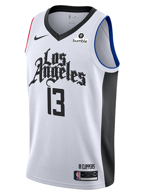 Nike NBA LA Clippers Paul George Size XL Blue Swingman Jersey Icon Editon