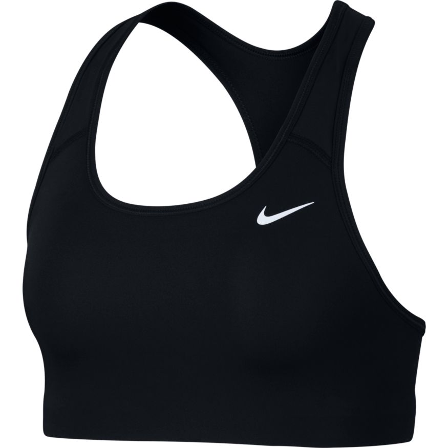 Nike Dri-FIT Swoosh Women's Medium-Support Non-Padded Sports Bra 'Black/White'