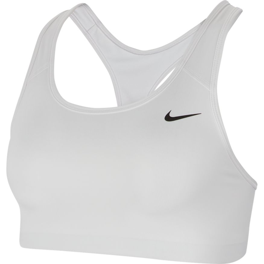 Nike Dri-FIT Swoosh Women's Medium-Support Non-Padded Sports Bra 'White/Black'