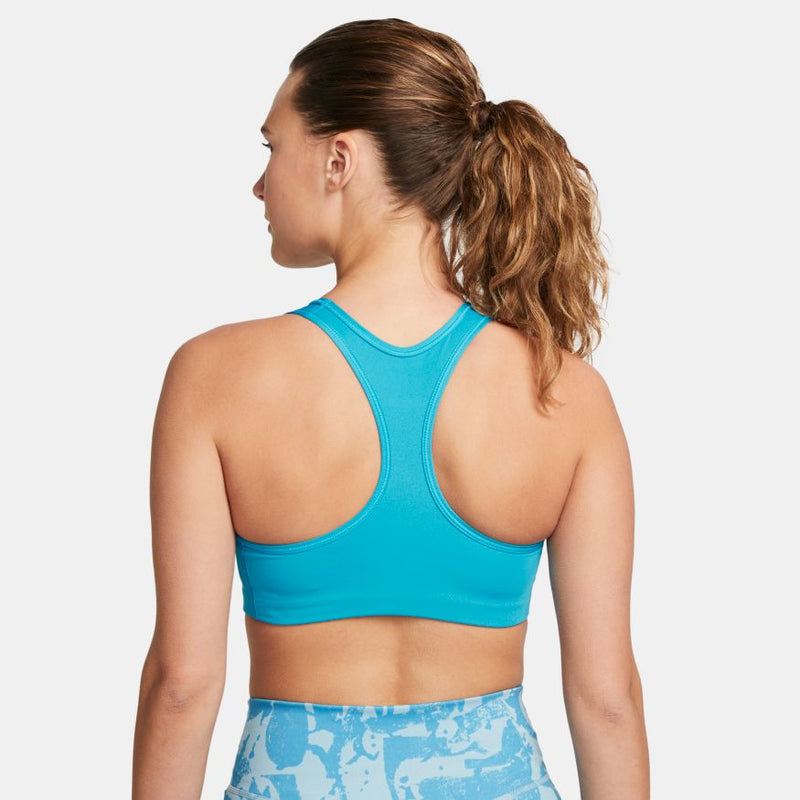 Nike Dri-FIT Swoosh Women's Medium-Support Non-Padded Sports Bra 'Laser Blue'