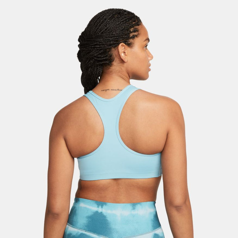 Nike Swoosh Women's Medium-Support 1-Piece Pad Sports Bra 'Blue/White' –  Bouncewear