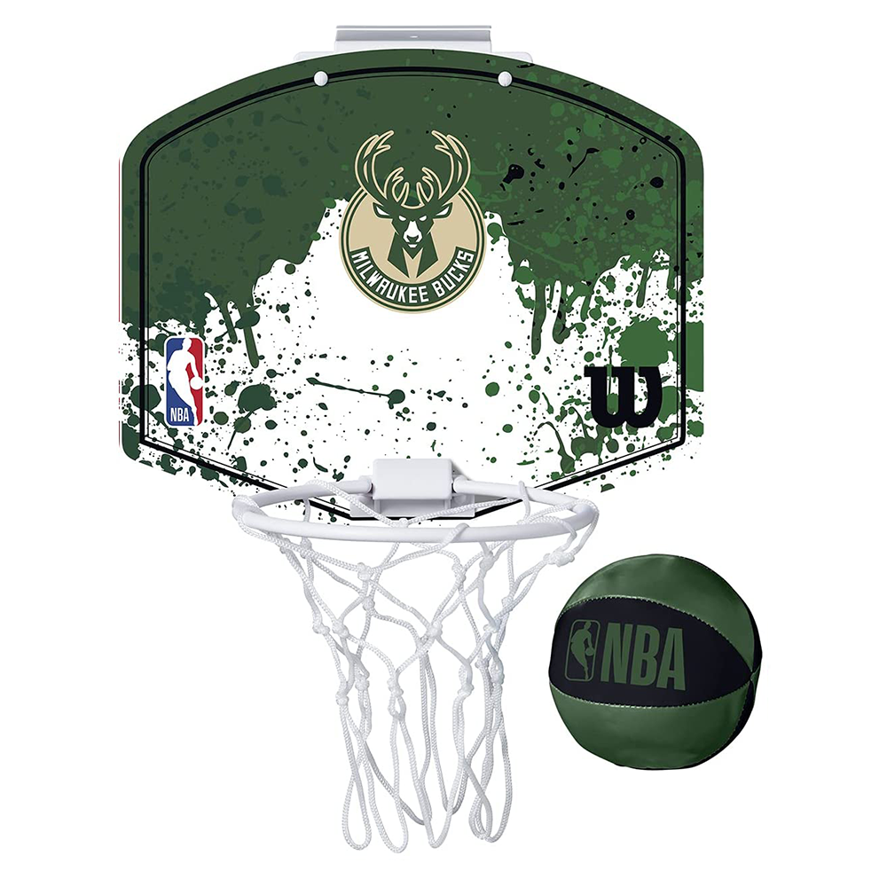 Wilson NBA mini hoop Milwaukee Bucks