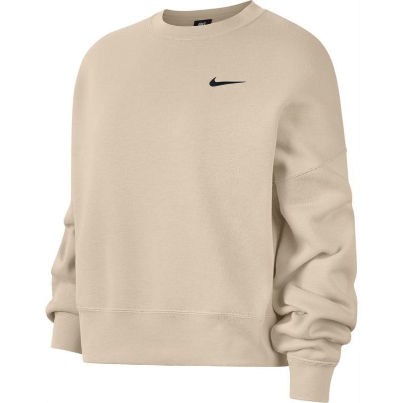 Nike Sportswear Essential Women's Fleece Crew 'Oatmeal/Black'