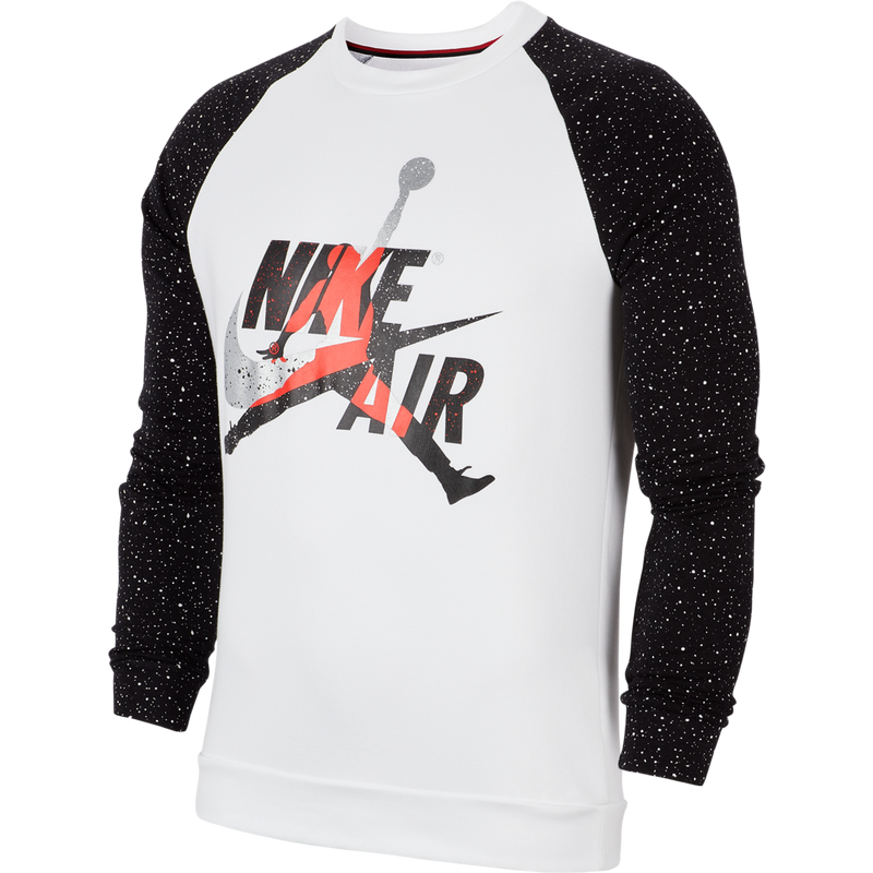 Jordan Jumpman Classics Men’s Fleece Crew 'White/Black'