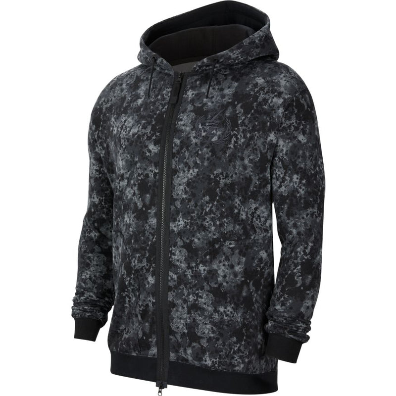 LeBron Men's Printed Full-Zip Hoodie 'Black/Smoke Grey'