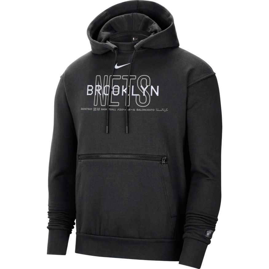 Brooklyn Nets Courtside Men's Nike NBA Pullover Hoodie 'Black'