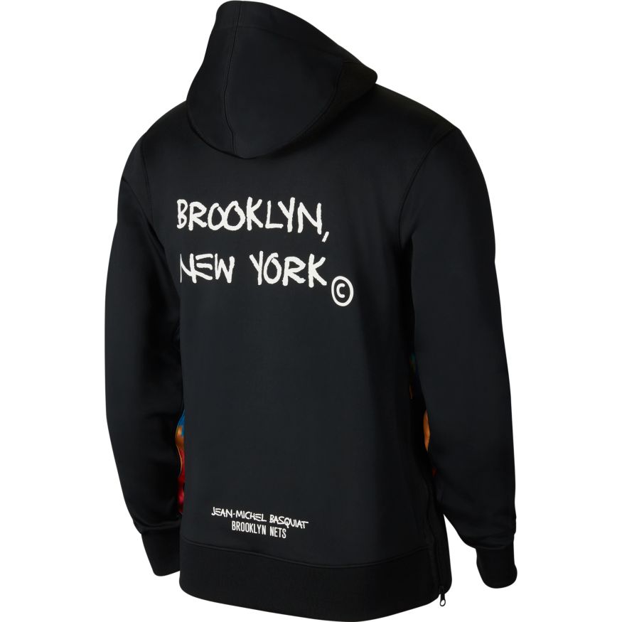 Brooklyn Nets Showtime City Edition Men's Nike Therma Flex NBA Hoodie 'Black'