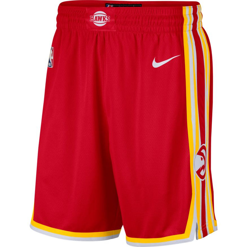 Atlanta Hawks Icon Edition 2024 Men's Nike NBA Swingman Shorts 'Red/Amarillo/White'