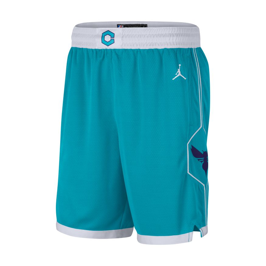 Charlotte Hornets Icon Edition 2020 Men's Jordan NBA Swingman Shorts 'Teal/White'