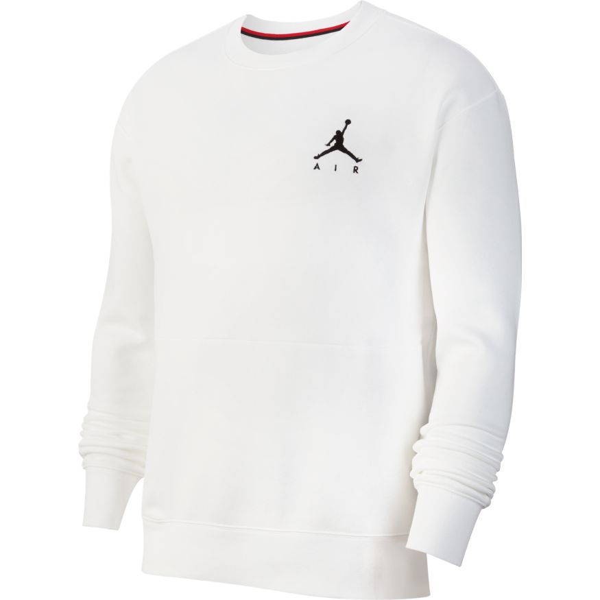 Jordan Jumpman Air Men's Fleece Crew Sweatshirt 'White/Black'