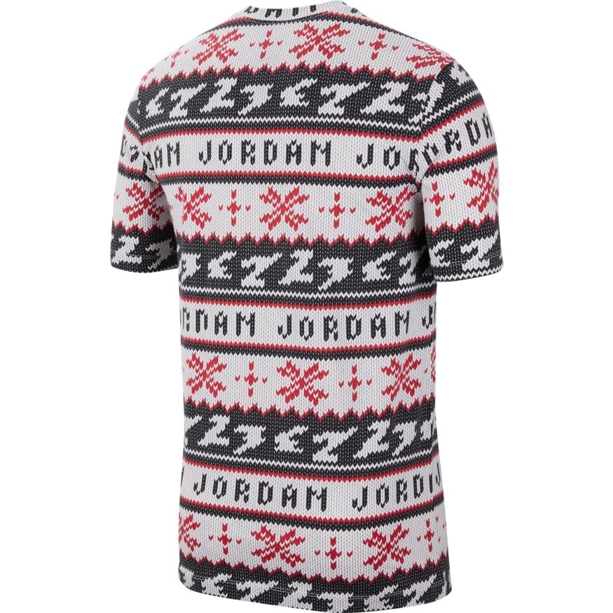 Jordan Ugly Sweater Men's Short-Sleeve T-Shirt 'White/Red'