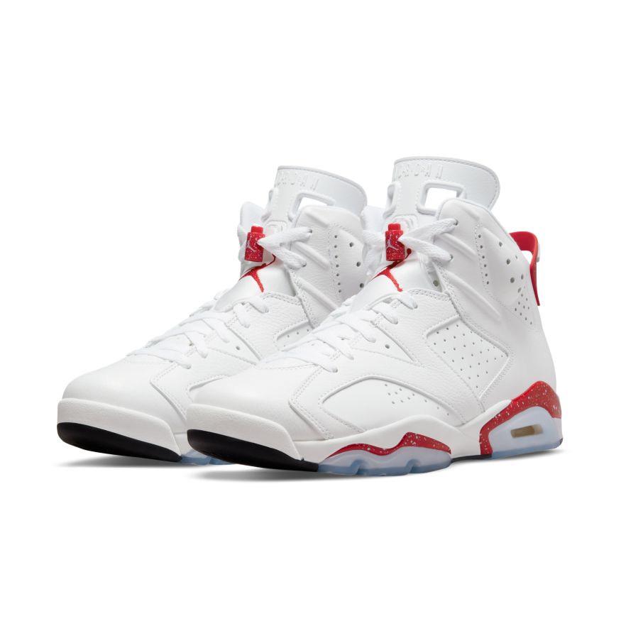 Air Jordan 6 Retro Shoes 'White/Red'