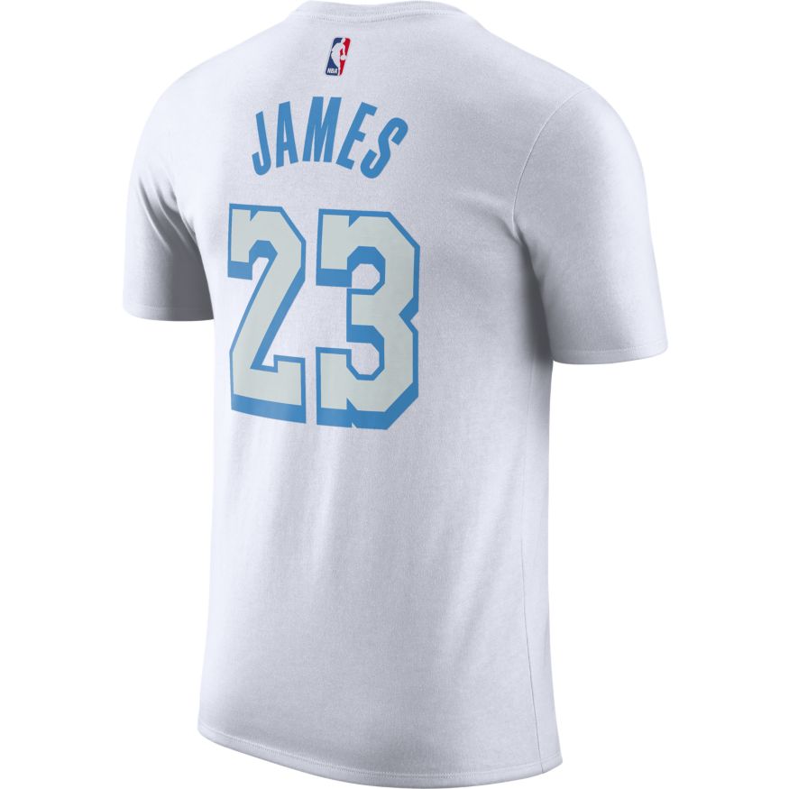 LeBron James Los Angeles Lakers City Edition Men's Nike NBA T-Shirt 'White/Coast'