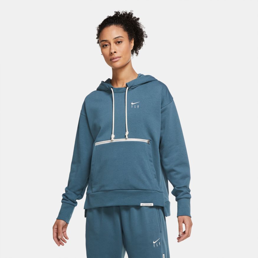 Nike Swoosh Fly Standard Issue Women's Basketball Pullover Hoodie 'Ash Green/Ivory'