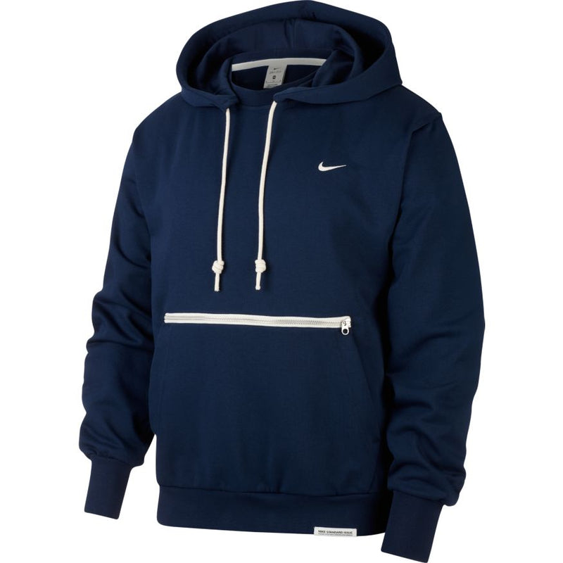 Nike Standard Issue Men's Basketball Pullover Hoodie 'Navy/Ivory'