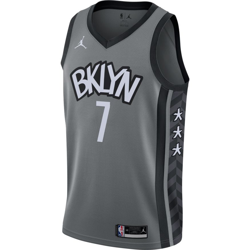 Kevin Durant Nets Statement Edition 2020 Jordan NBA Swingman Jersey 'Grey'