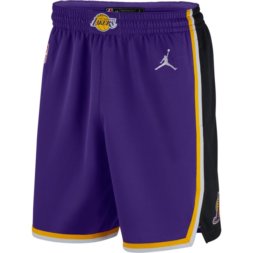 Lakers Statement Edition 2020 Men's Jordan NBA Swingman Shorts 'Purple/Black'