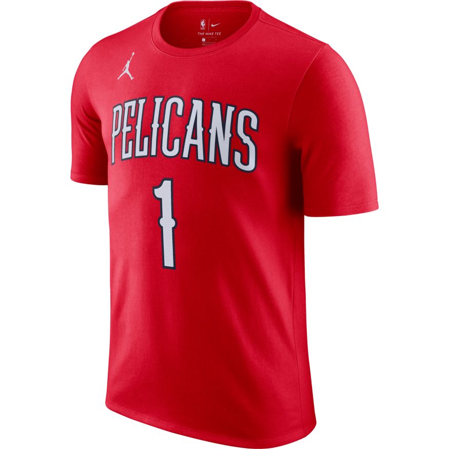 Zion Williamson Pelicans Statement Edition Men's Jordan NBA T-Shirt 'Red'