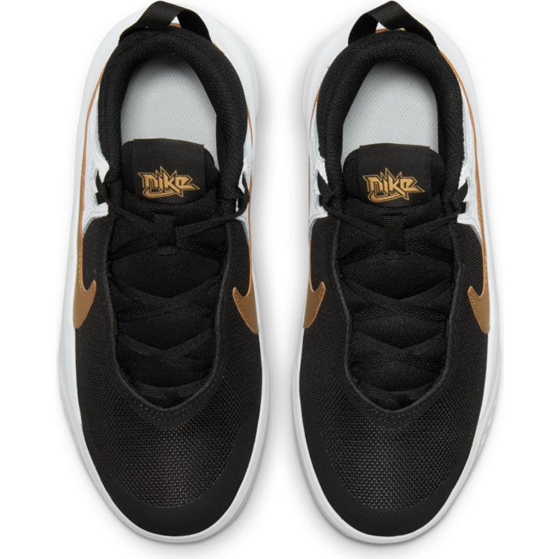 Kids black and hot sale gold shoes