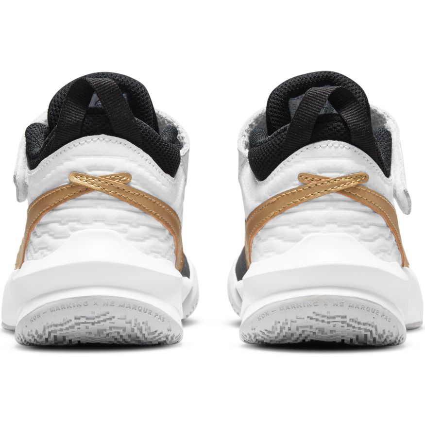 Nike Team Hustle D 10 Little Kids' Shoes (PS) 'Black/Gold/White'