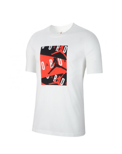 Jordan Air Men's T-Shirt 'White/Infrared'