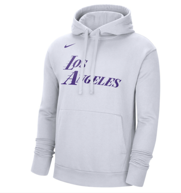 Nike Fleece Essential Los Angeles Lakers City Edition Boys Pullover 'White'