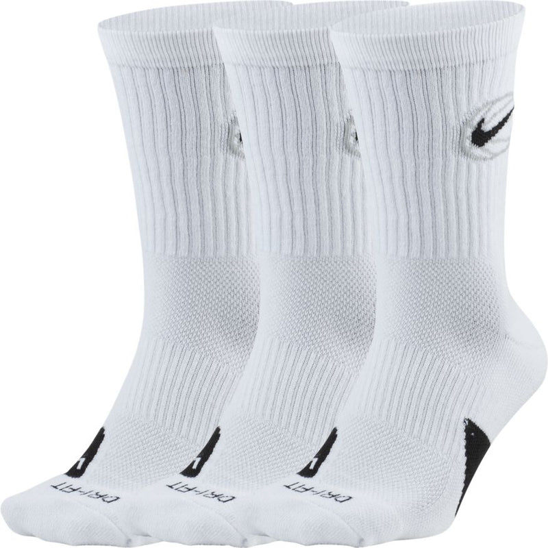 Nike Everyday Crew Basketball Socks (3 Pair) 'White'