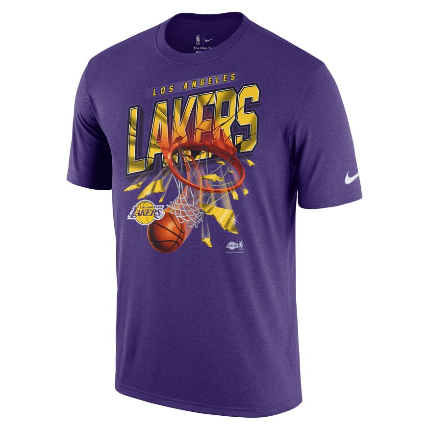 Los Angeles Lakers Courtside Men's Nike NBA T-Shirt 'Purple'