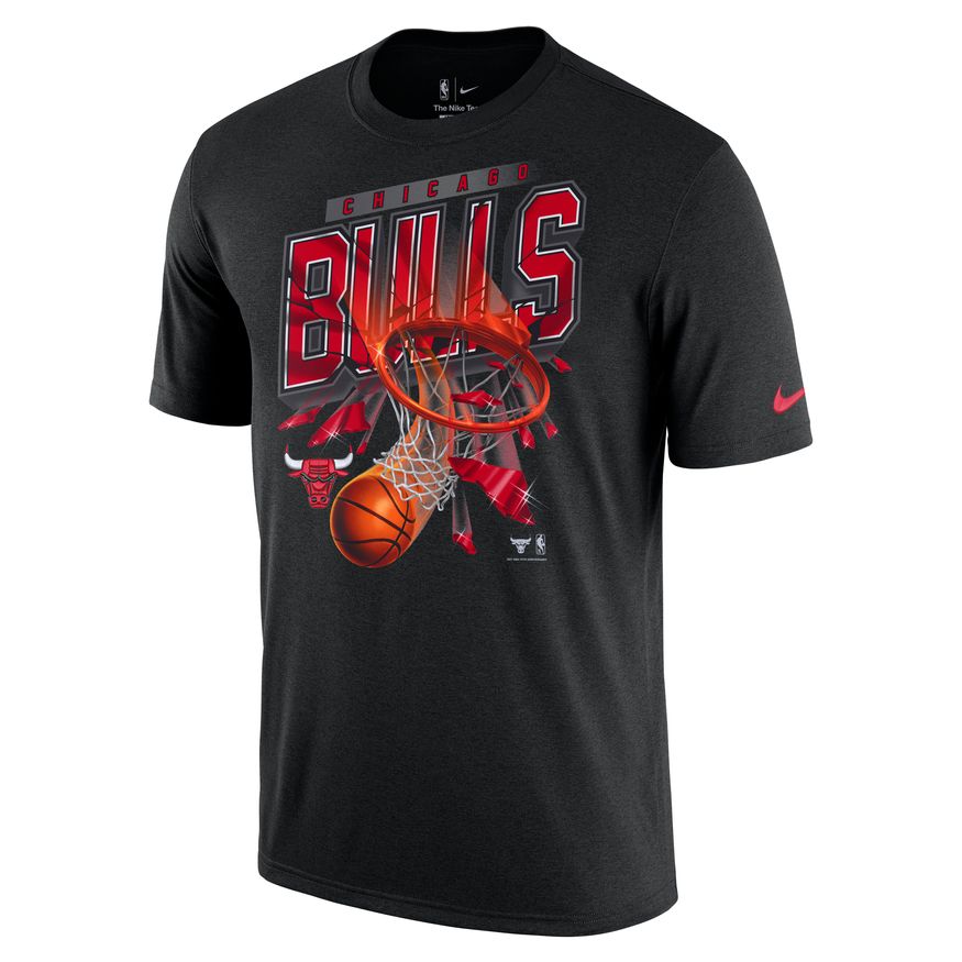Chicago Bulls Courtside Men's Nike NBA T-Shirt 'Black'