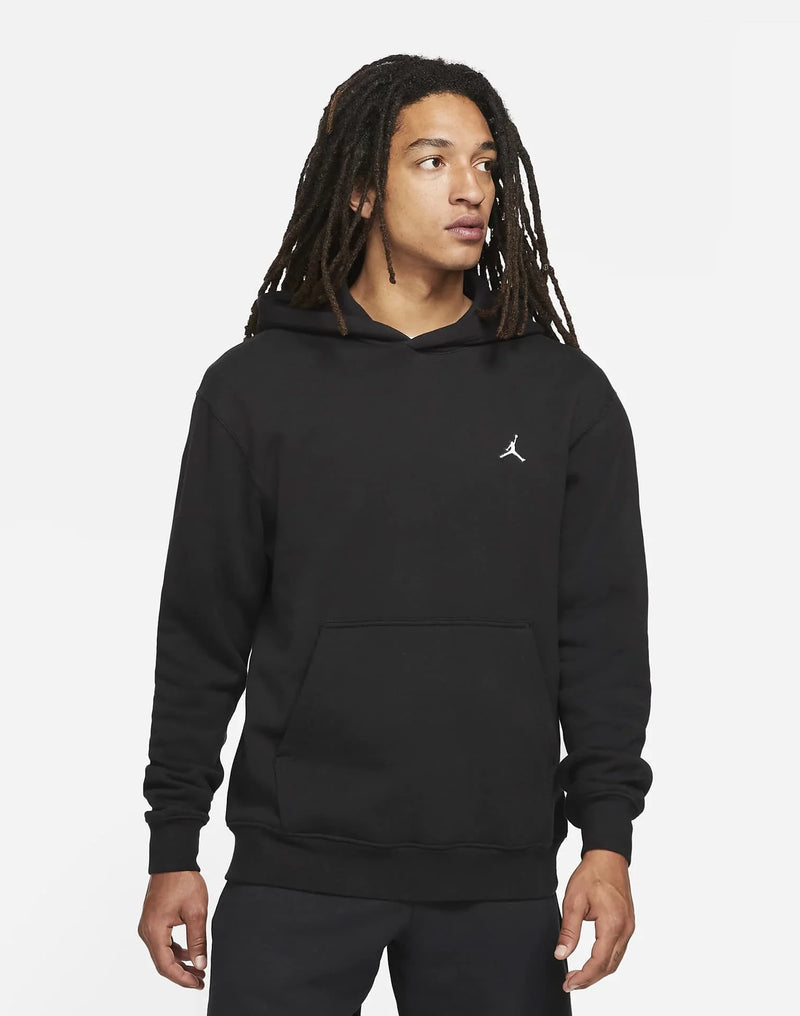 Jordan Essential Men's Fleece Pullover Hoodie 'Black/White'