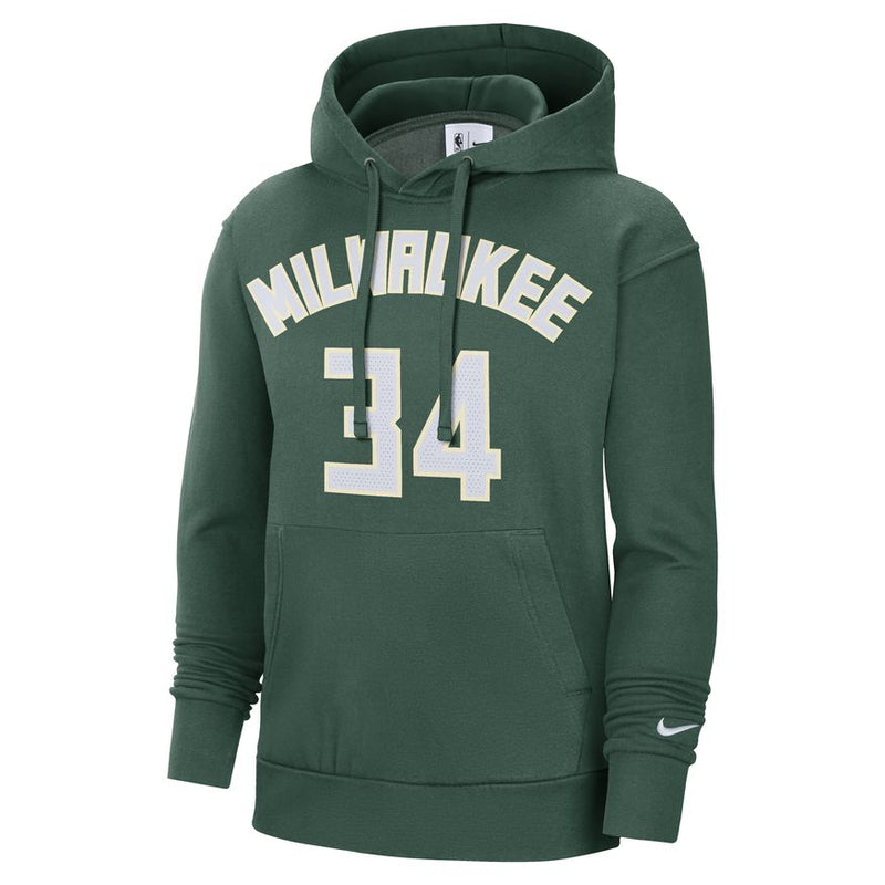 Giannis Antetokounmpo Milwaukee Bucks Essential Men's Nike NBA Fleece Pullover Hoodie 'Green'