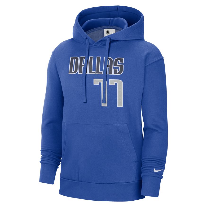 Luka Doncic Dallas Mavericks Essential Men's Nike NBA Fleece Pullover Hoodie 'Royal'