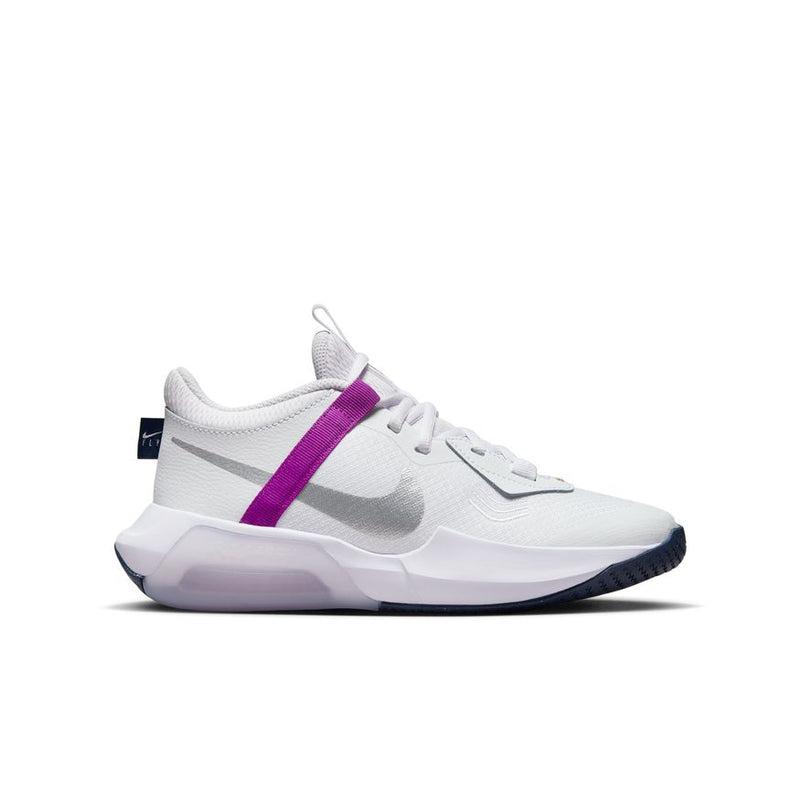 Nike Air Zoom Crossover Big Kids' Basketball Shoes 'White/Silver/Grape'