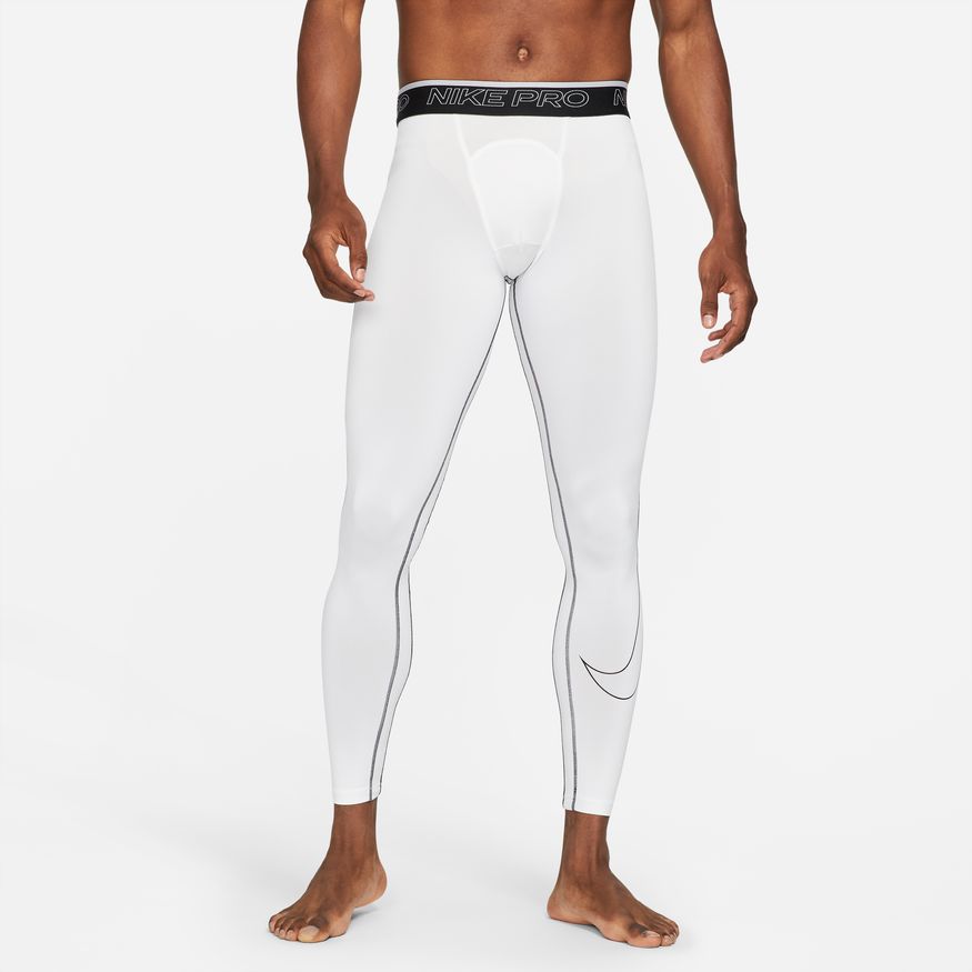 Nike Pro Dri-FIT Men's Tights 'White/Black' – Bouncewear