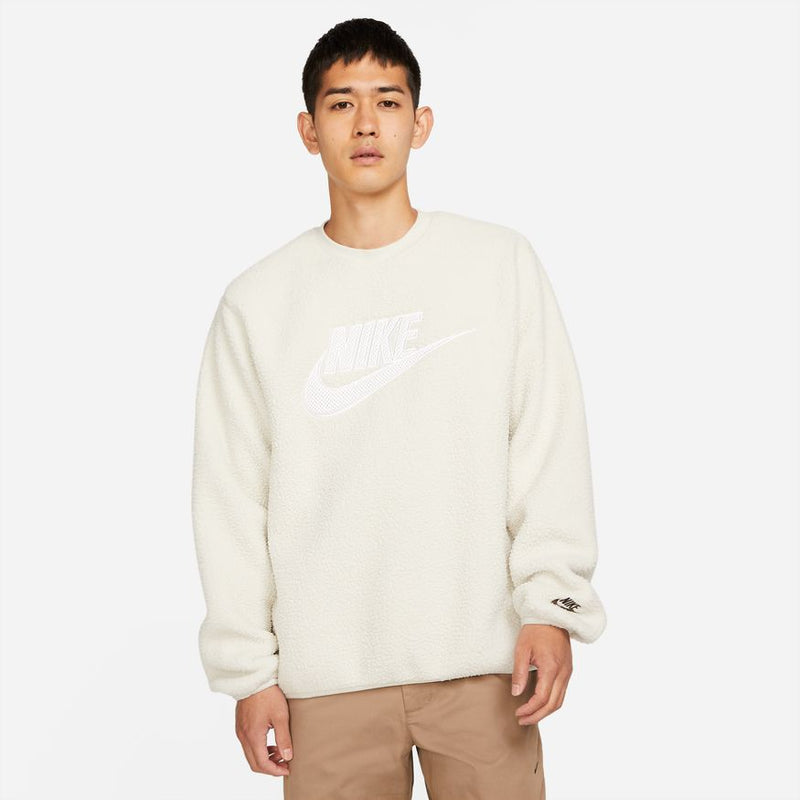 Nike Sportswear Stele Essentials+ Men's Fleece Crew 'Bone/Chocolate'