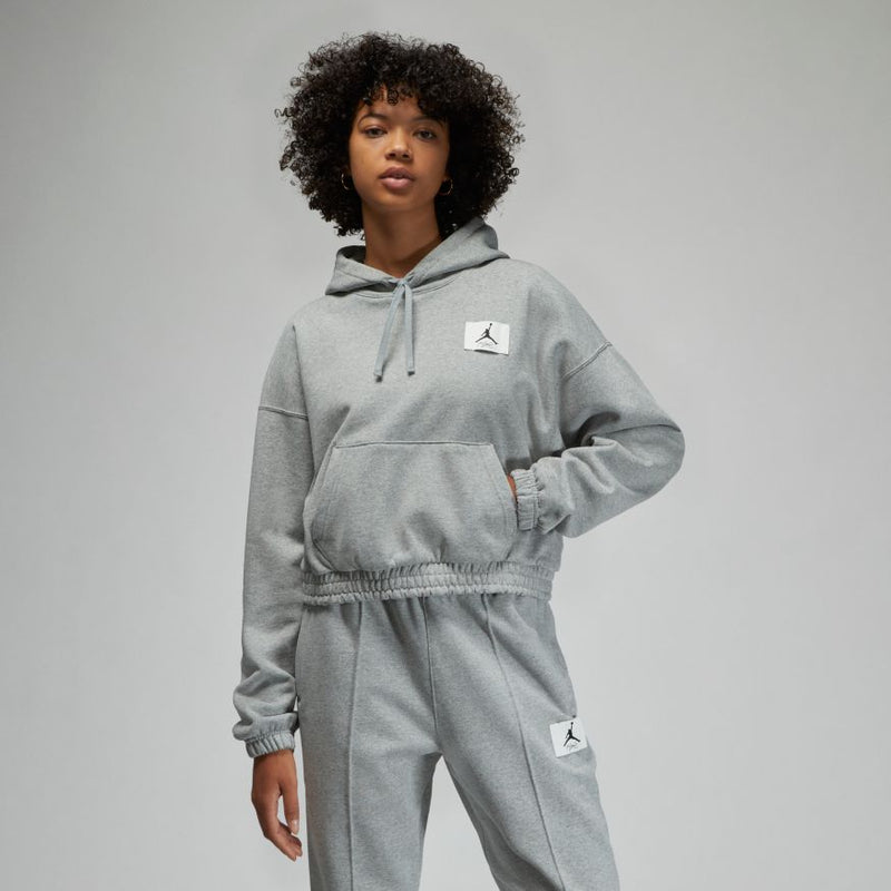Jordan Essentials Women's Fleece Hoodie 'Grey Heather'