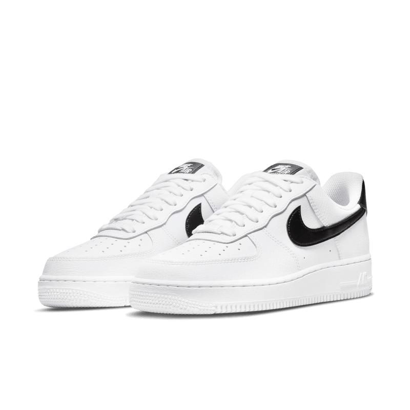 Womens air force 1 2025 white with black swoosh