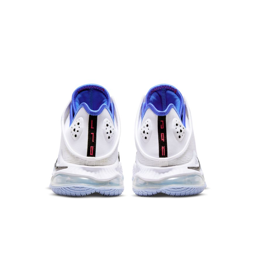 LeBron 19 Low Basketball Shoes 'White/Black/Blue'