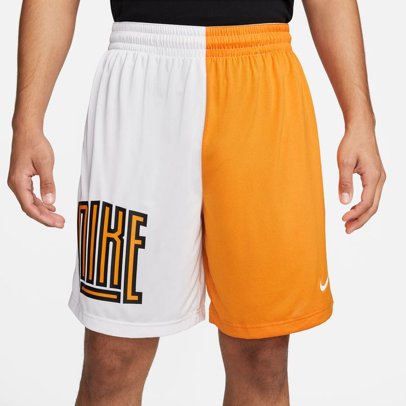 Nike Dri-FIT Men's Basketball Shorts 'White/Kumquat'