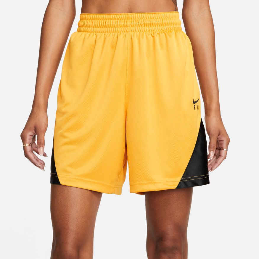 Nike Dri-FIT ISoFly Women's Basketball Shorts 'Yellow Ochre/Balck'