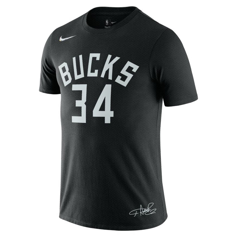 Giannis Antetokounmpo Bucks Men's Nike NBA T-Shirt 'Black'